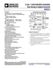 AD9234BCPZ-1000 数据规格书 1