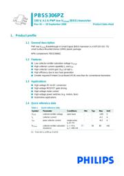PBSS306PZ 数据规格书 1