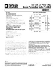 AD73322LYRU datasheet.datasheet_page 1