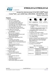 STM32L031G4U6 datasheet.datasheet_page 1