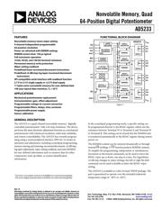 AD5233BRUZ100 datasheet.datasheet_page 1