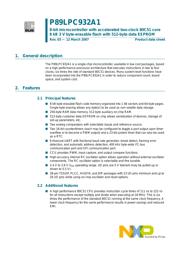 P89LPC932A1FDH,512 Datenblatt PDF