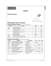 KSP10BU 数据规格书 1