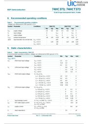 74HCT373D 数据规格书 6