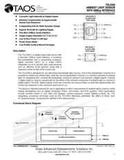 TSL2550D 数据规格书 1