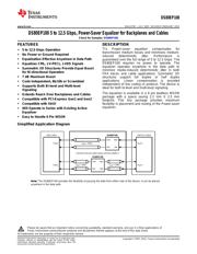 DS80EP100SD/NOPB 数据规格书 1