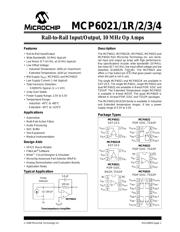MCP6021-I/SN 数据手册