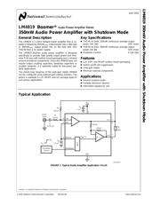 LM4819 数据规格书 1