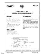 INA131BP datasheet.datasheet_page 1