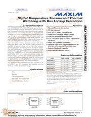 MAX7500 数据规格书 1