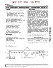 LMX2592RHAR Datenblatt PDF