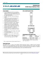 DS2502-E48+ 数据规格书 1