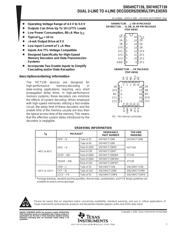 SN74HCT139PWT 数据规格书 1