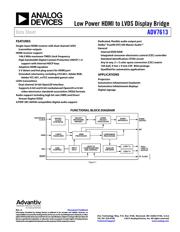 ADV7613WBBCZ datasheet.datasheet_page 1