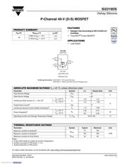 SI2319DS-T1-E3 数据规格书 1