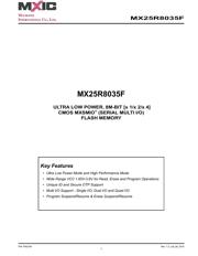 MX25R8035FZUIH1 数据规格书 1