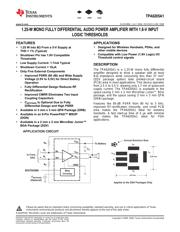 TPA6205A1EVM datasheet.datasheet_page 1