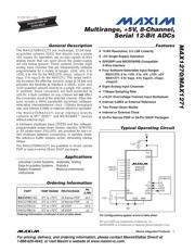 MAX1270ACNG+ Datenblatt PDF