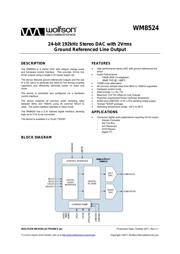 WM8524CGEDT 数据手册
