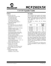 MCP25020-ESL 数据规格书 1