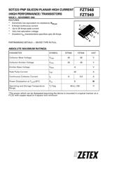 FZT949 Datenblatt PDF