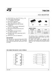 74AC04MTR datasheet.datasheet_page 1