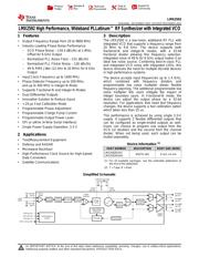 LMX2592RHAT Datenblatt PDF