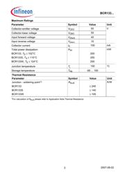 BCR133SH6327XT datasheet.datasheet_page 2