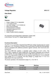 IFX1117MEV33 数据规格书 1