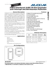 MAX7311AUG+ Datenblatt PDF