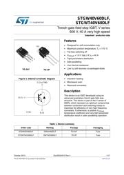 STGW40V60DLF datasheet.datasheet_page 1