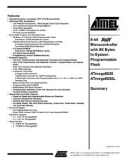ATMEGA8535-16PU 数据规格书 1