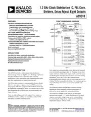 AD9510BCPZ Datenblatt PDF