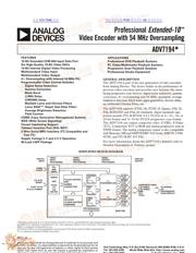 ADV7194 datasheet.datasheet_page 1