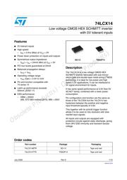 74LCX14TTR datasheet.datasheet_page 1