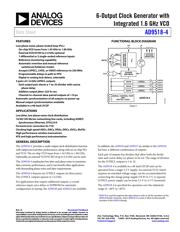 AD9518-2A/PCBZ 数据规格书 1