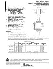 TLC271CDR datasheet.datasheet_page 1