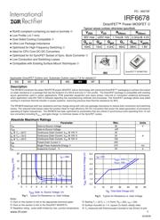 IRF6678 datasheet.datasheet_page 1