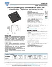 VCNL4010-GS18 Datenblatt PDF