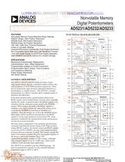 AD5231 datasheet.datasheet_page 1