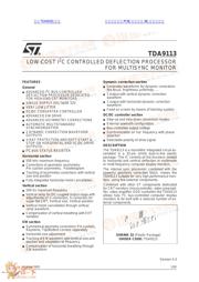 TDA9113 datasheet.datasheet_page 1