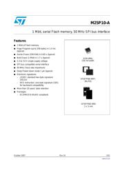 M25P10-AVMN6T datasheet.datasheet_page 1