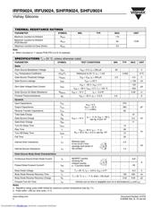 IRFU9024 数据规格书 2