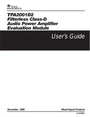 TPA2001D2EVM 数据规格书 1