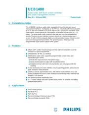 UCB1400BE 数据规格书 1