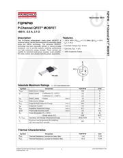 FQP4P40 数据规格书 1