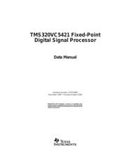 TMS320C5421GGUR200 datasheet.datasheet_page 1