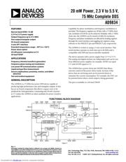 AD9834BRUZ-REEL7 Datenblatt PDF