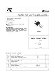 2N6111 Datenblatt PDF