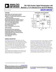 AD5292 Datenblatt PDF